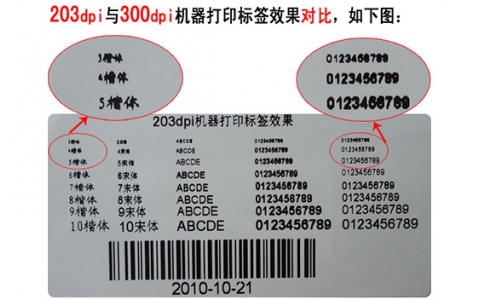 200dpi（點）和300dpi（點）的條碼打印機有什么區(qū)別？